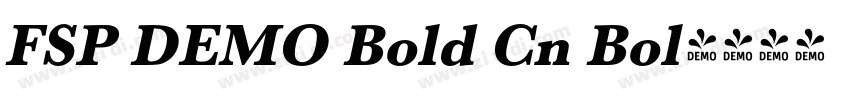 FSP DEMO Bold Cn Bol字体转换